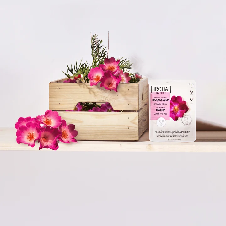 Iroha Nature Anti-Age Rosehip Face Sheet Mask 20 ml Iroha Nature