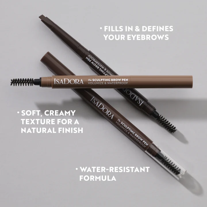 The Sculpting Brow Pen Volumize & Waterproof Dark Brown IsaDora