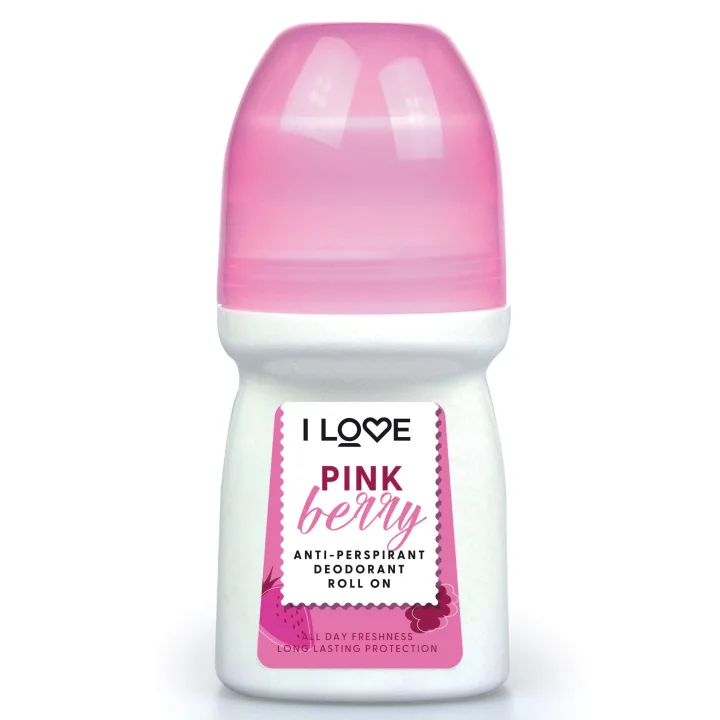 I LOVE Anti Perspirant Deodorant Roll On Pink Berry 50 ml I Love...