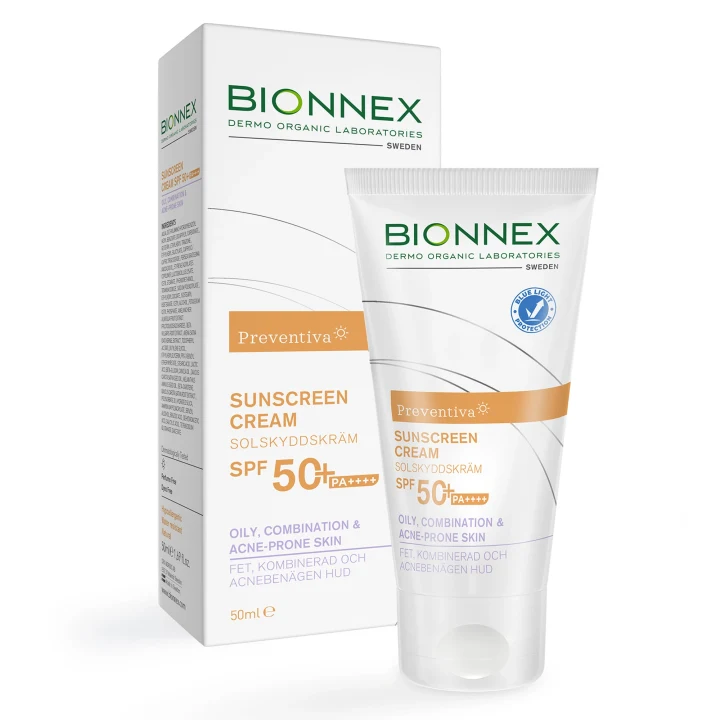 BIONNEX Preventiva Sunscreen 50+ Oily Combination & Acne Prone Skin 50ml BIONNEX