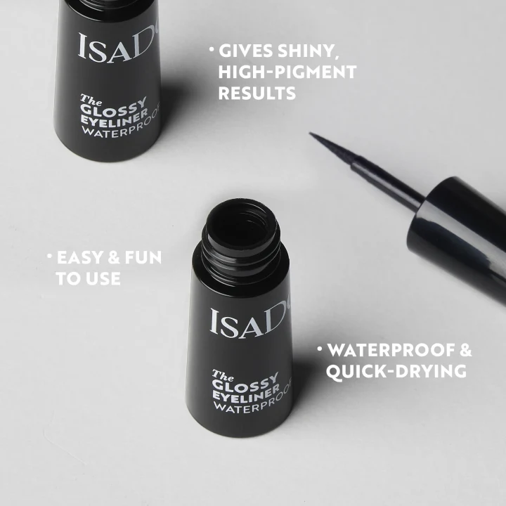 IsaDora Glossy Eyeliner Waterproof 2,5 ml 40 Chrome Black IsaDora