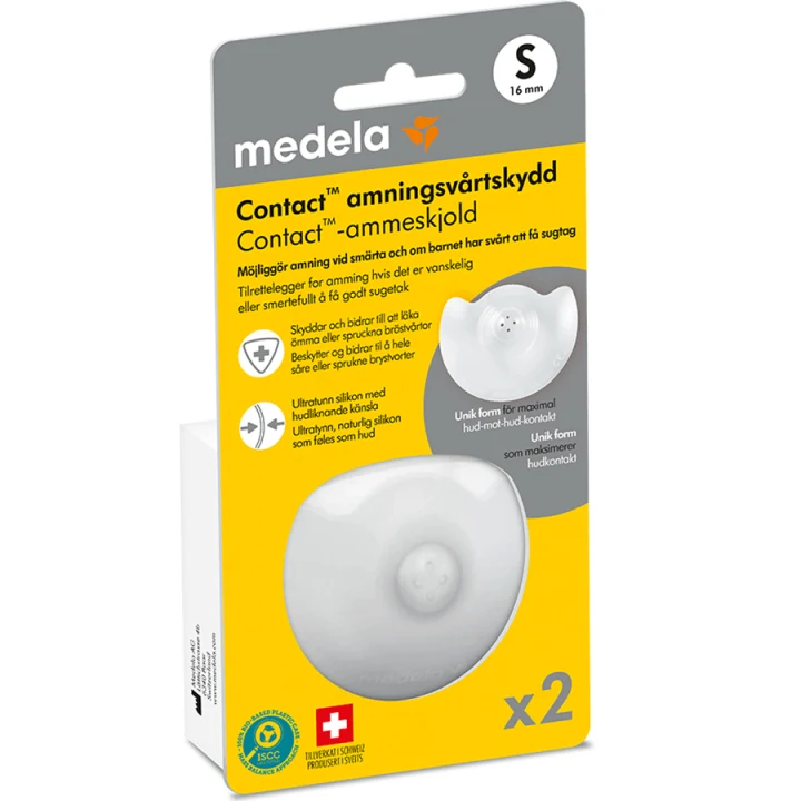 Medela Contact amningsvårtskydd 2st S Medela