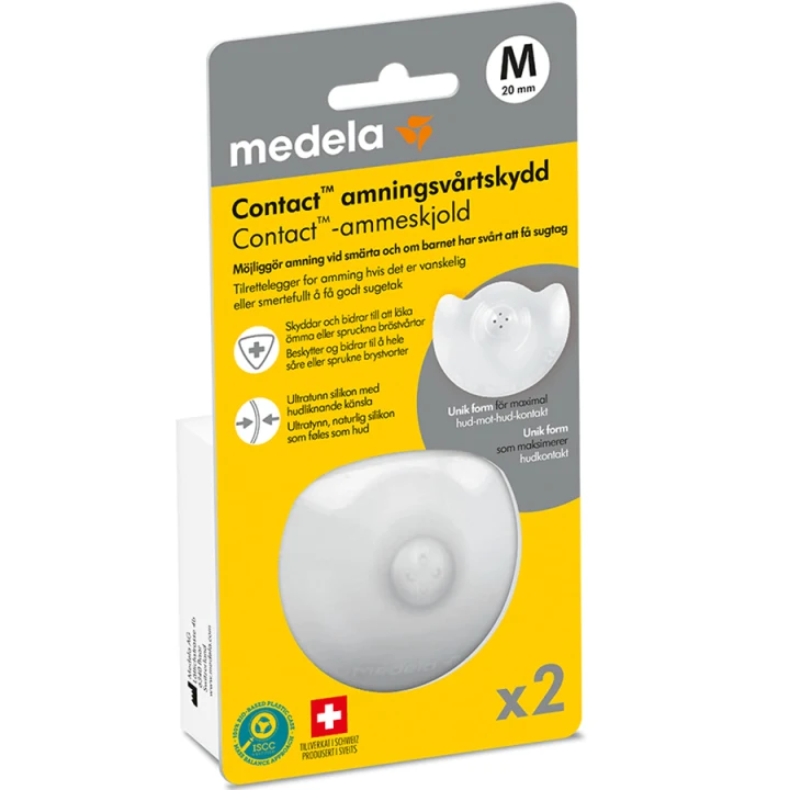 Medela Contact amningsvårtskydd 2st M Medela
