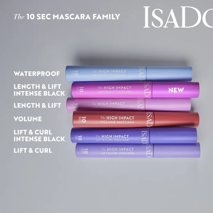IsaDora 10 sec High Impact Lift & Curl Mascara 9 ml 01 Black IsaDora