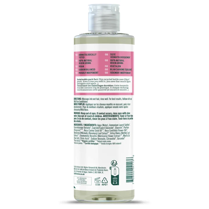 Faith in Nature Shampoo-Wild rose 400 ml Faith in Nature