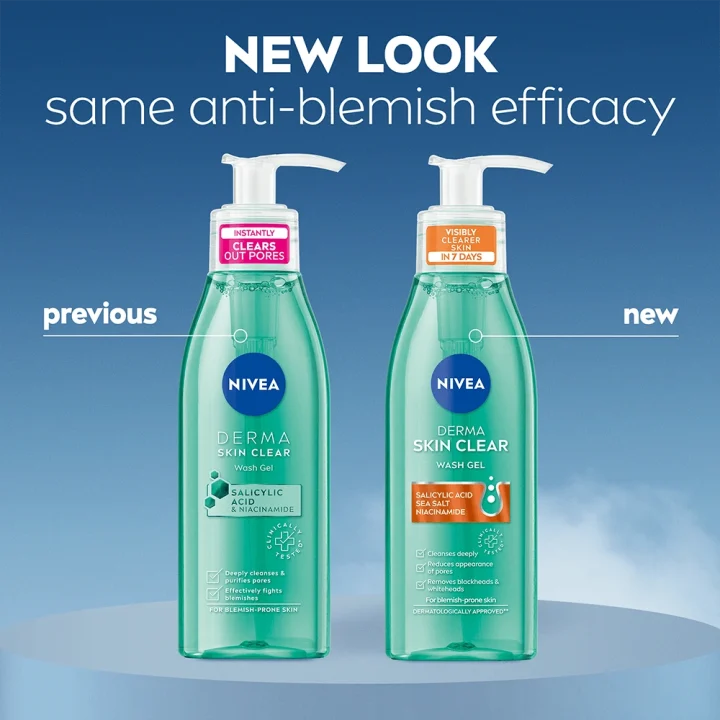 Nivea Derma Skin Clear Wash Gel 150 ml Nivea