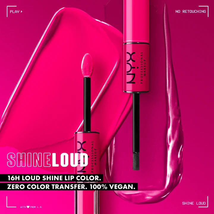 NYX Professional Makeup Shine Loud High Pigment Lip Shine 3,4 ml 19 Never Basic NYX Professional Makeup