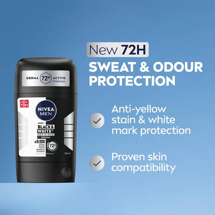 Nivea Men Deo Black & White Stick 50 ml Nivea