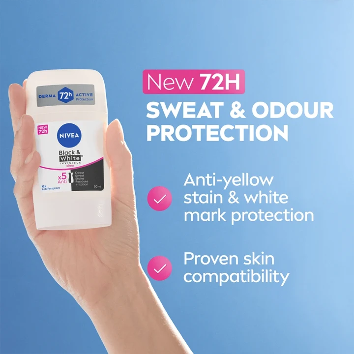 Nivea Black & White Deo Stick 50 ml Nivea