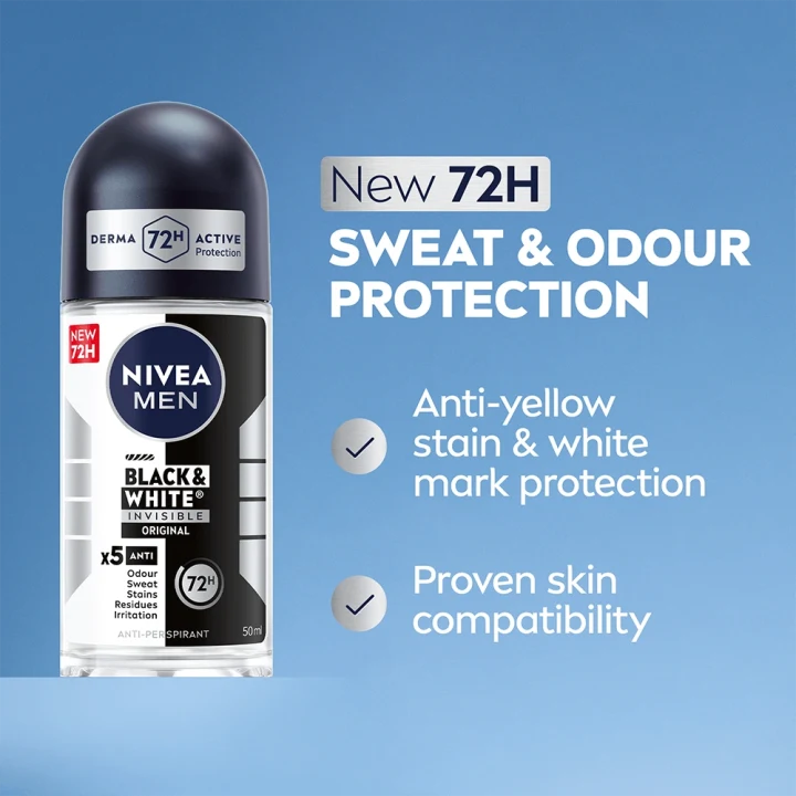 Nivea Men Black & White Original Roll On 50 ml Nivea