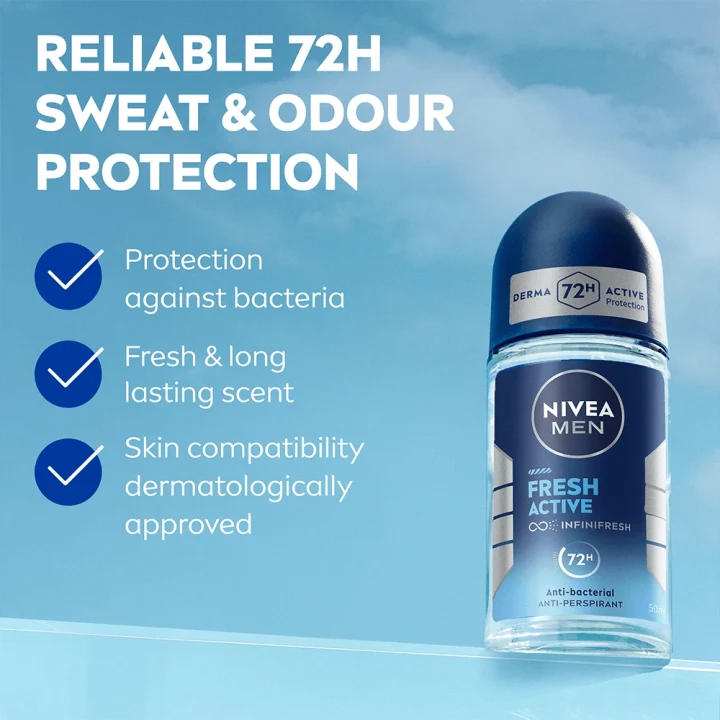 Nivea Men Fresh Active Roll On 50 ml Nivea