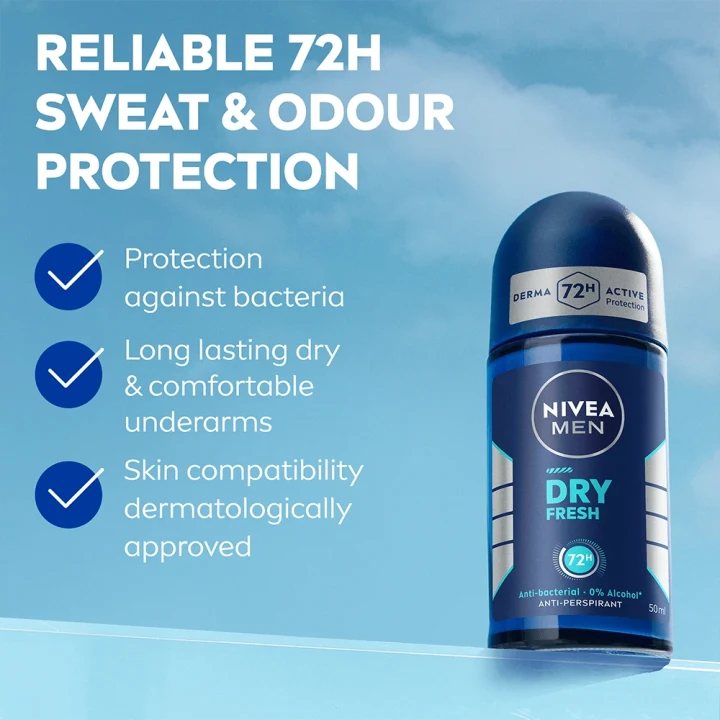 Nivea Men Dry Fresh Roll On 50 ml Nivea