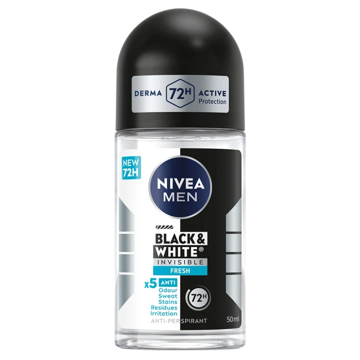 Nivea Men Black & White Fresh Roll On 50 ml Nivea