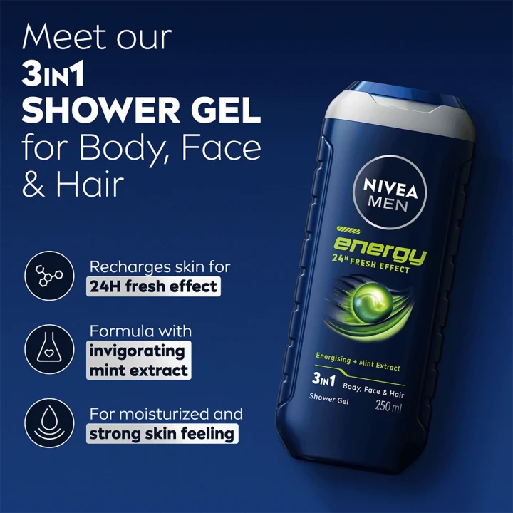 Nivea Men Energy Shower Gel 250 ml Nivea