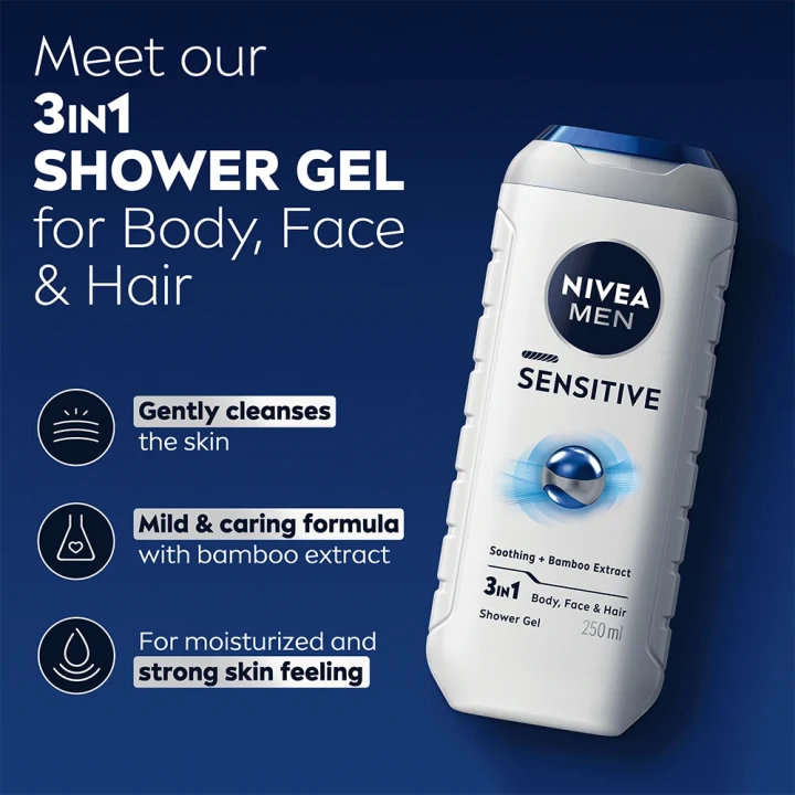 Nivea Men Sensitive Shower Gel 250 ml Nivea