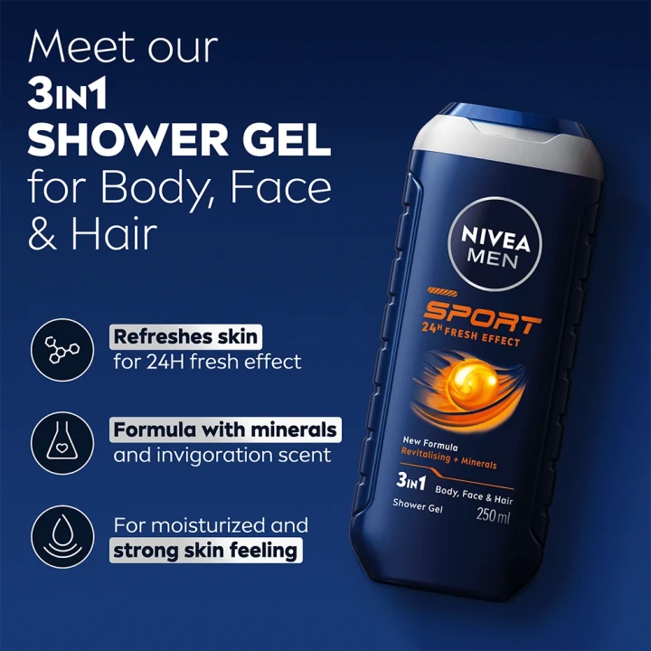 Nivea Men Sport Shower Gel 250 ml Nivea