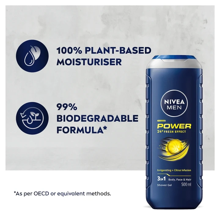 Nivea Men Power Fresh Shower Gel 250 ml Nivea