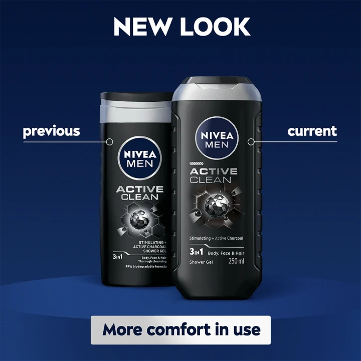 Nivea Men Active Clean Shower Gel 250 ml Nivea