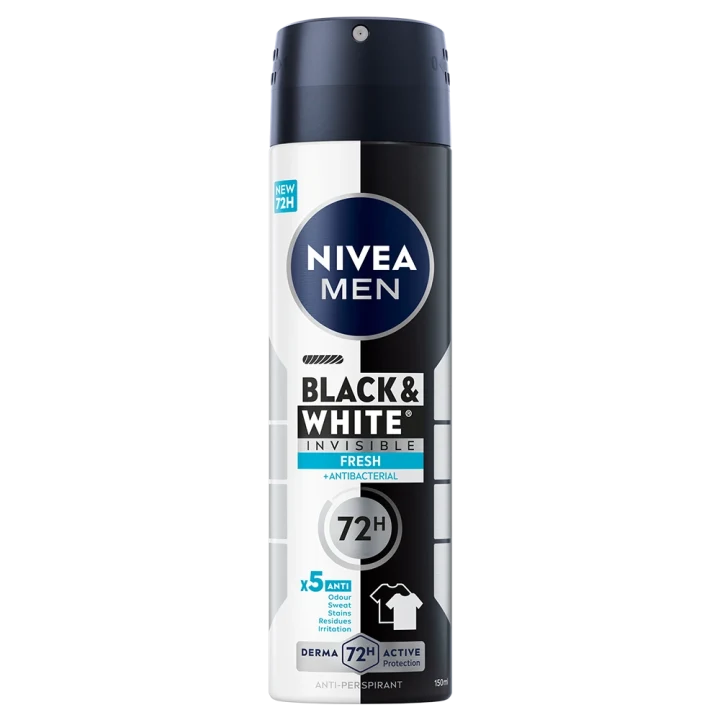 Nivea Men Black & White Fresh Spray 150 ml Nivea