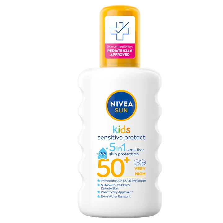 Nivea Sun Kids Sensitive Protect & Play Sun Spray SPF 50+, 200 ml Nivea