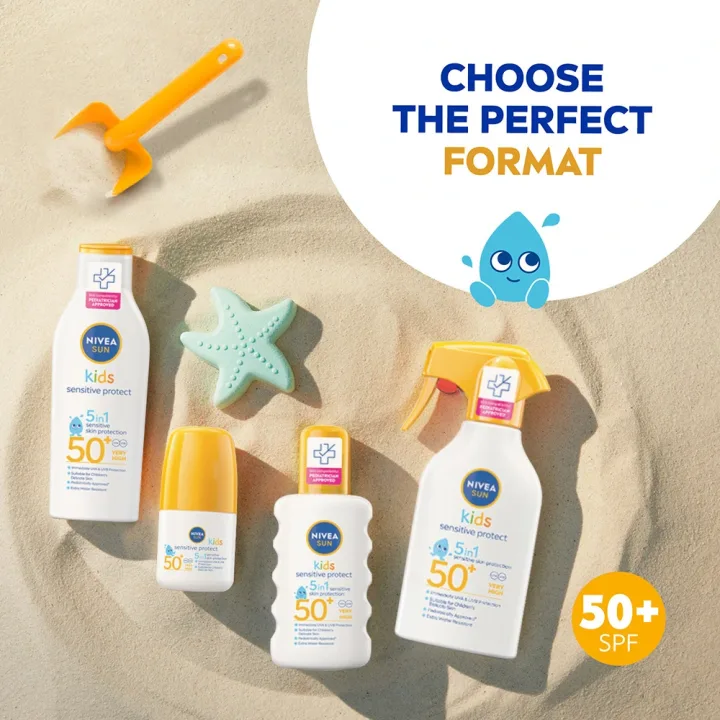 Nivea Sun Kids Sensitive Protect & Play Sun Lotion SPF 50+, 200 ml Nivea
