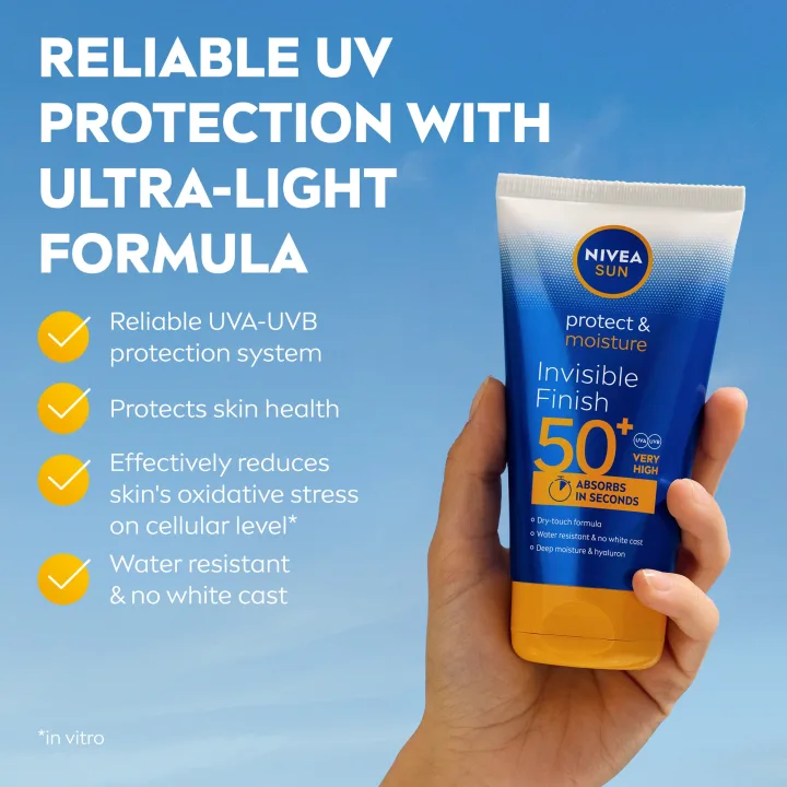 Nivea Sun Protect & Moisture Invisible Finish Lotion SPF 50+, 150 ml Nivea