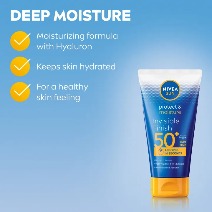 Nivea Sun Protect & Moisture Invisible Finish Lotion SPF 50+, 150 ml Nivea