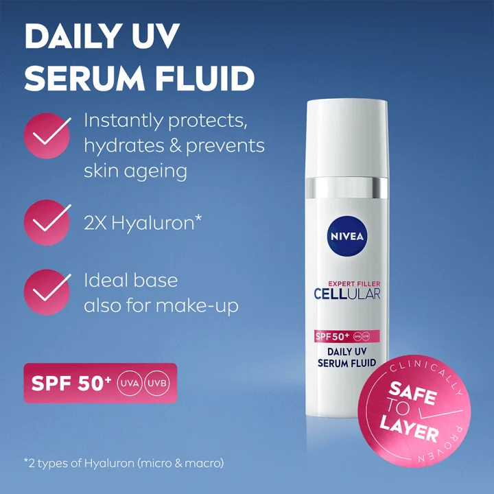 Nivea Cellular Expert Filler Daily UV Serum Fluid SPF 50, 30 ml Nivea