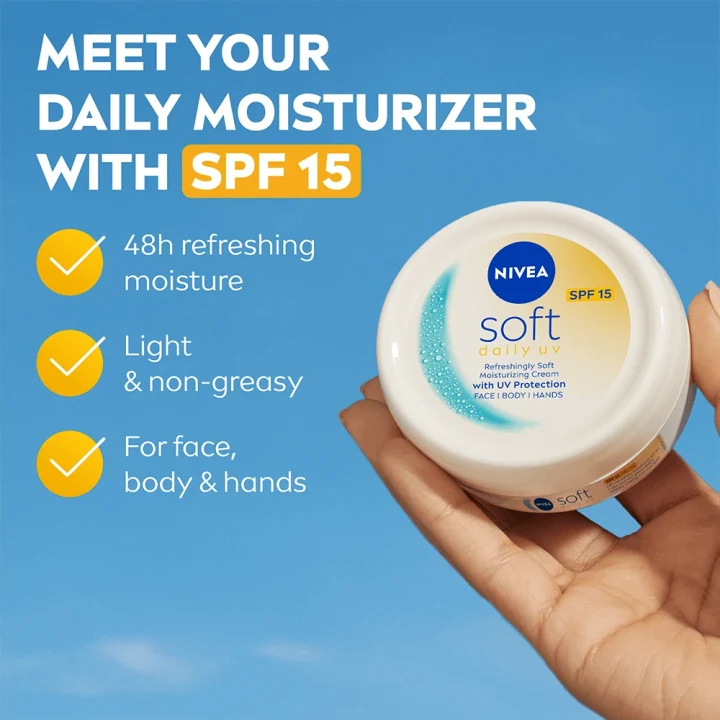 Nivea Soft Daily UV Moisturizing Cream 100 ml Nivea