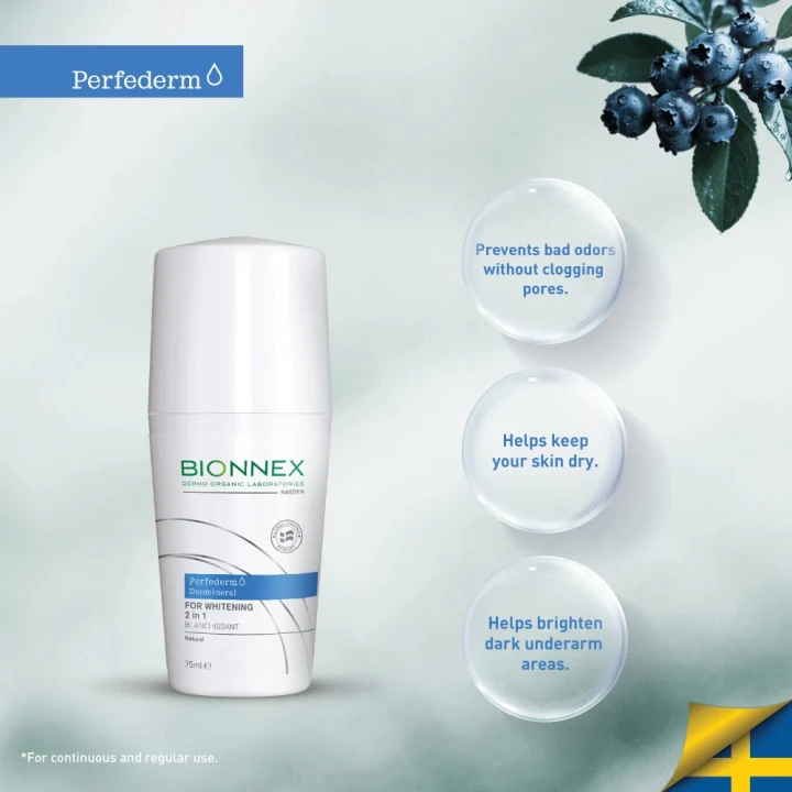 BIONNEX Deomineral Roll-On for Whitening 2 in 1 75ml BIONNEX