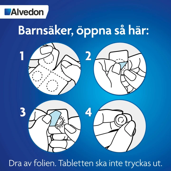Alvedon munsönderfallande tablett 500 mg 16 st Alvedon