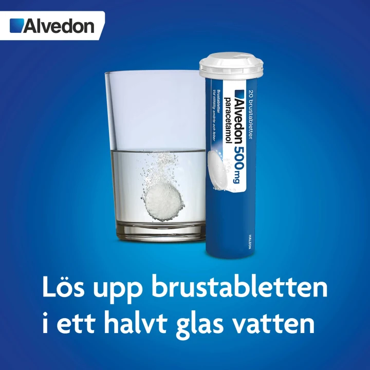 Alvedon brustablett 500 mg 20 st Alvedon