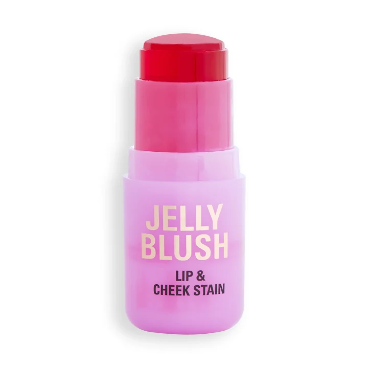 Revolution Jelly Blush Stick Lip and Cheek Stain 5,5 g 01 Strawberry Pink Revolution
