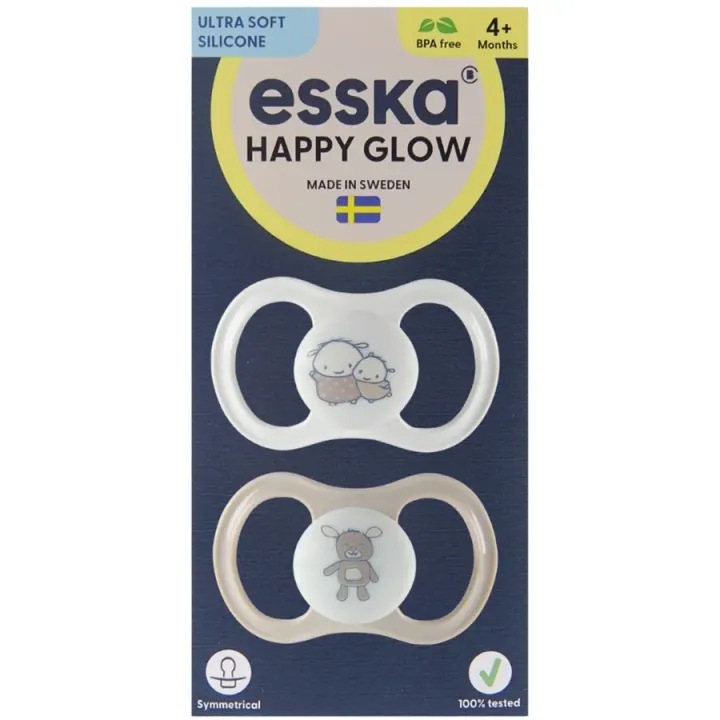ESSKA Happy Glow 4+m Silikon Beige 2-pack Esska