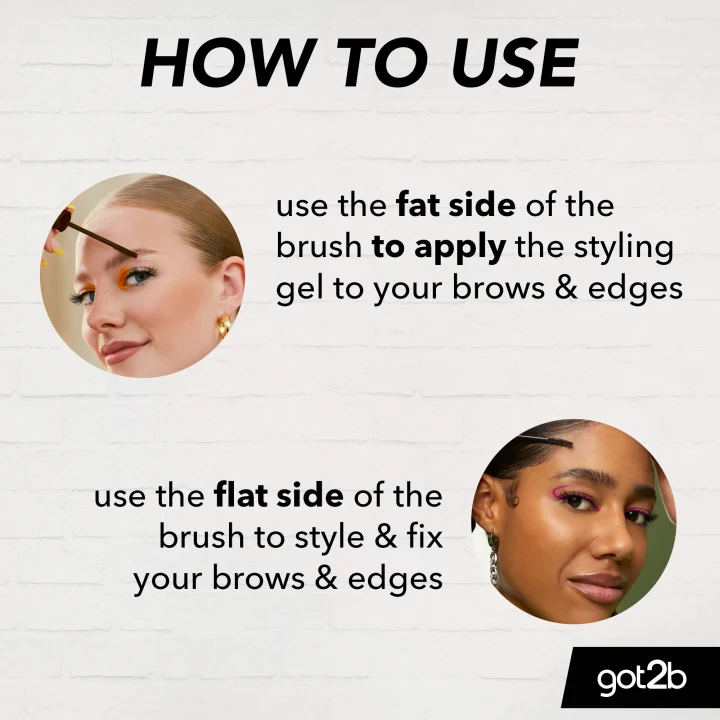 Schwarzkopf got2b Glued 4 Brows & Edges Pigmenterad Gel 2-i-1 Svart 16 ml Schwarzkopf