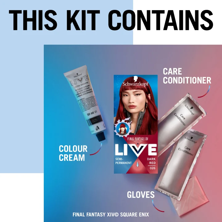 Schwarzkopf LIVE Ultra Brights 026 Dark Red Schwarzkopf