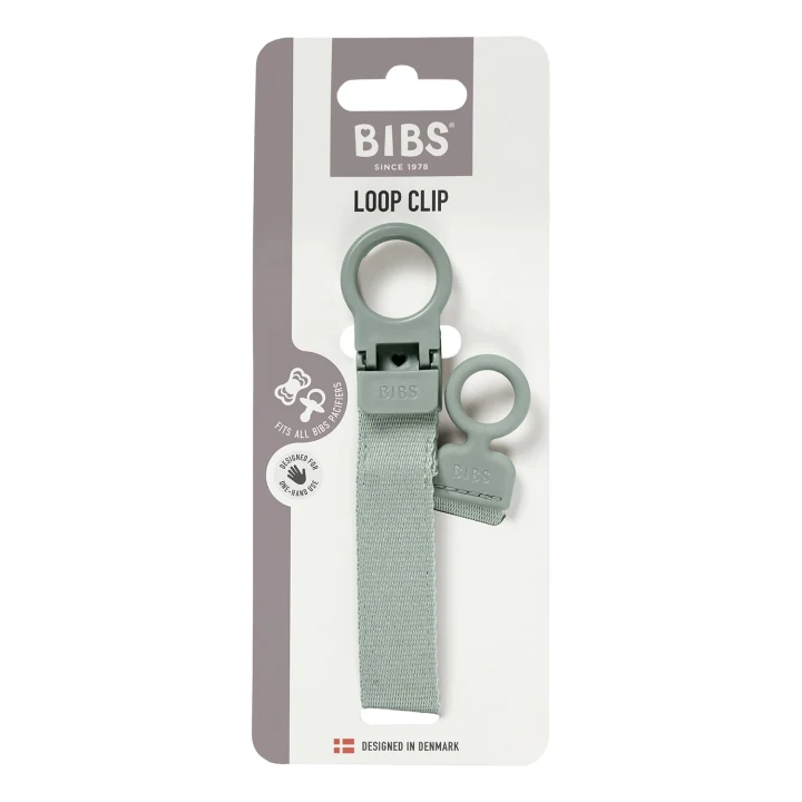 BIBS Pacifier Clip Loop  Sage Bibs