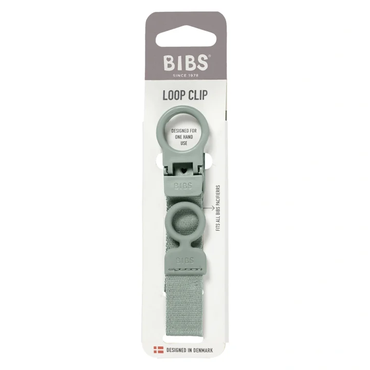 BIBS Pacifier Clip Loop  Sage Bibs