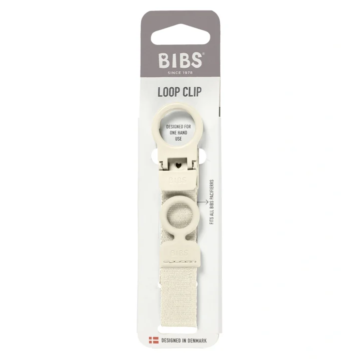 BIBS Pacifier Clip Loop  Ivory Bibs