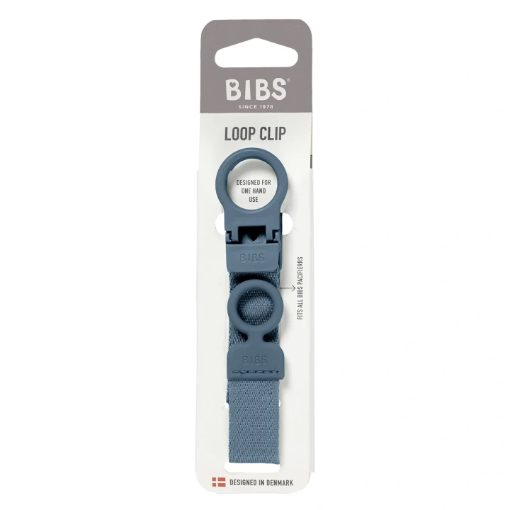 BIBS Pacifier Clip Loop  Petrol Bibs