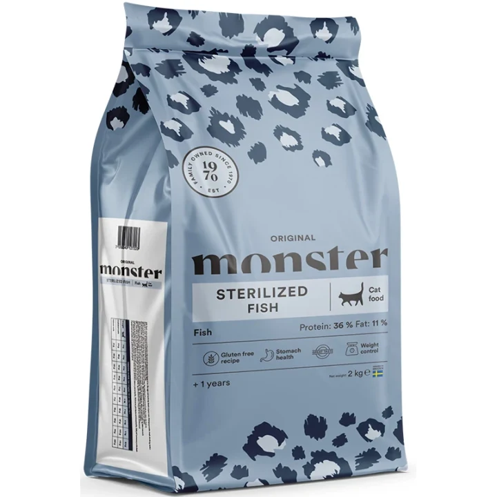 Monster Cat Original Sterilized Fish 2 kg Monster