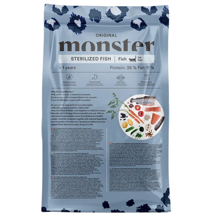 Monster Cat Original Sterilized Fish 2 kg Monster