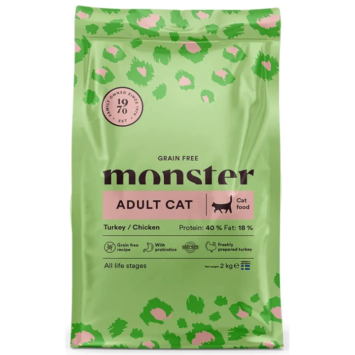 Monster Cat Grain Free Adult Turkey/Chicken  2 kg Monster