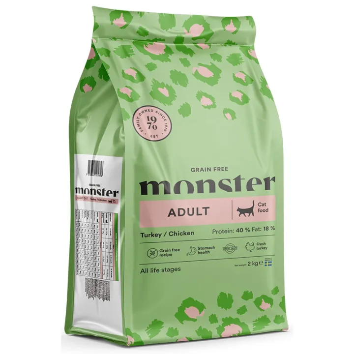 Monster Cat Grain Free Adult Turkey/Chicken  2 kg Monster