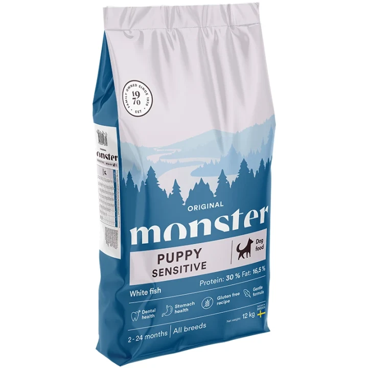Monster Dog Original Puppy Sensitive White Fish 12 kg Monster