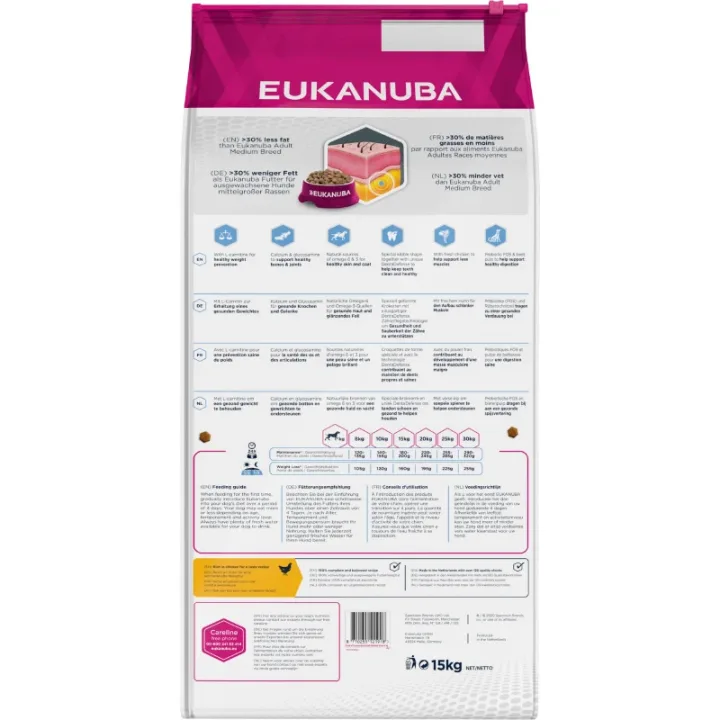 Eukanuba Dog Daily Care Small/Medium Weight Control 15 kg eukanuba
