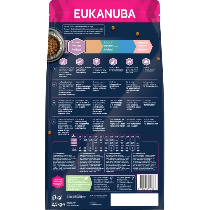 Eukanuba Dog Puppy Large Lamb & Rice 2,5 kg eukanuba