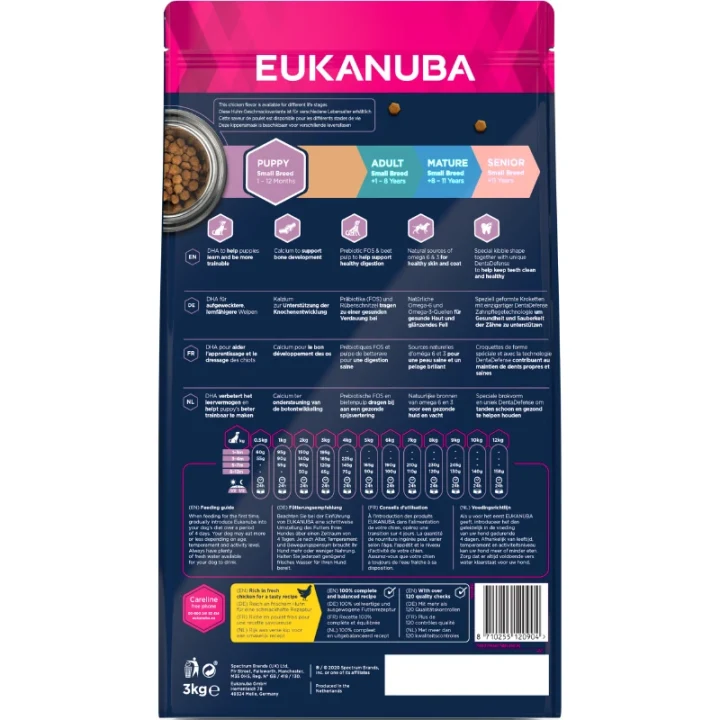 Eukanuba Dog Puppy Small Fresh Chicken 3 kg eukanuba