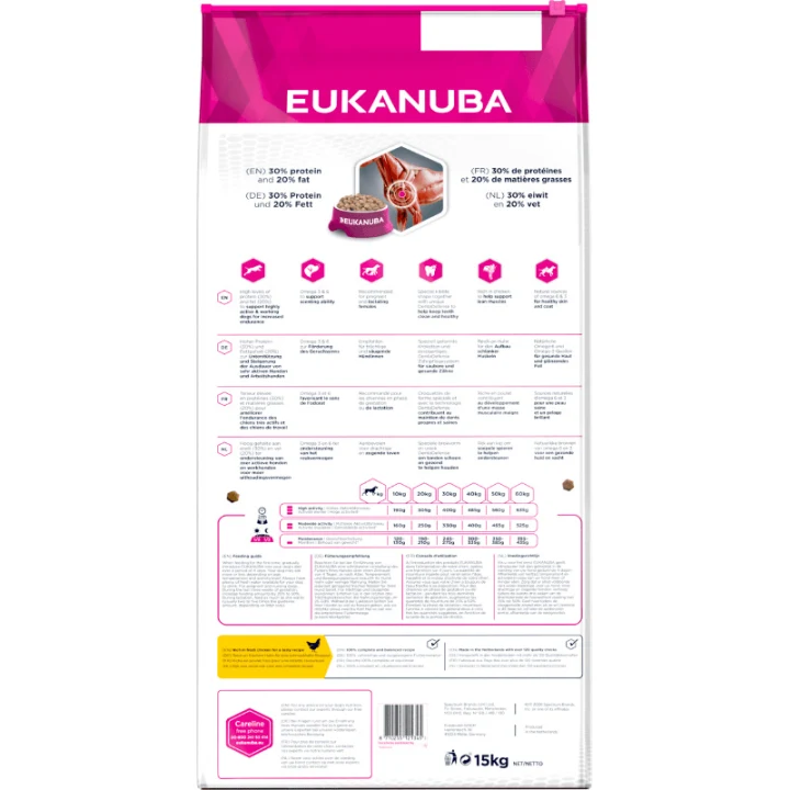 Eukanuba Dog Daily Care Working & Endurance 15 kg eukanuba