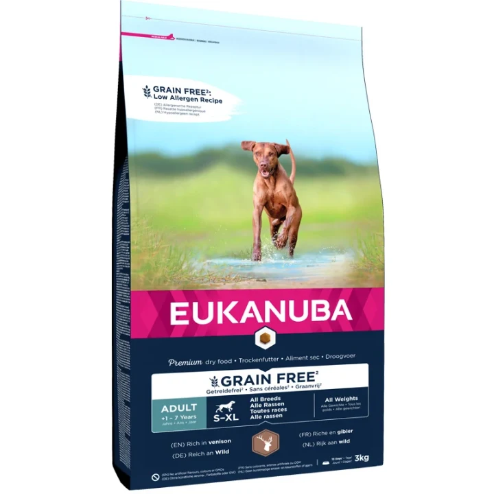 Eukanuba Dog Grain Free Adult Venison 3 kg eukanuba